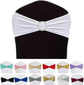 Spandex Chair Sashes Bands, White, 50PCS by Maiangel