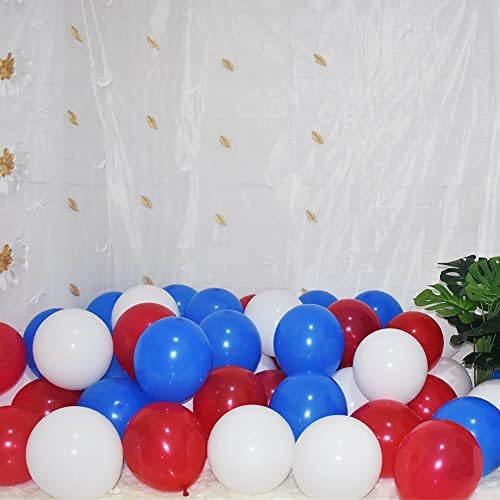 300 Pack Red White and Blue Balloons - 5 Inch Mini Red White Blue Latex Small Balloons - 100 of Each Colors for Party Balloons Arch Wreath Assorted Colors Decorations - Image 3