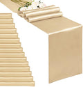 20-Pack Champagne 12 x 108 inches Long Premium Satin Table Runner by REWOMC