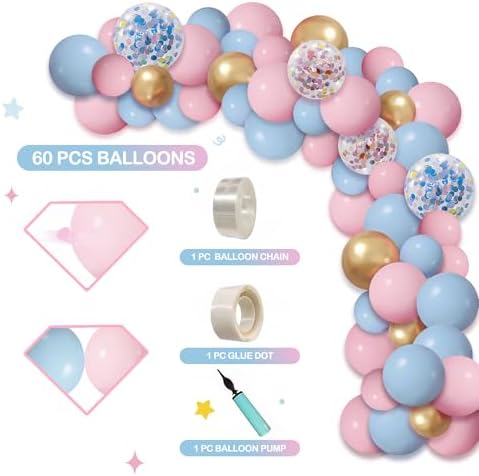 Unicorn Birthday Decorations for Girls, Unicorn Party Supplies Kit, All in One Birthday Decor Set,Party with 12 Tableware Sets, Banner, Backdrop, Ballons, Paper Plates - Image 6