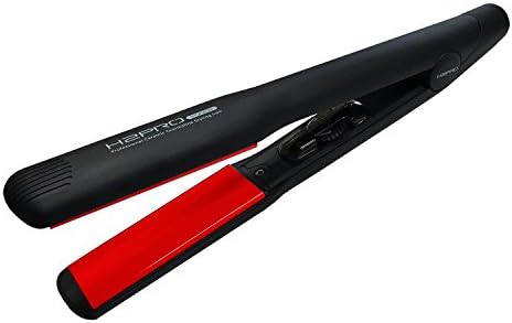 H2PRO Vivace 1 1/4″ Ceramic Flat Iron - Tourmaline Ionic Treatment, Cutting-Edge Straightener - Adjustable Temperature for All Hair Types - Argan Oil and Diamond Powder for Smooth and Shiny Locks by H2PRO
