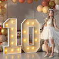 imprsv 10 Marquee Numbers, 3FT Light Up Numbers for 10th Birthday Decor by Letsmakeitimpressive