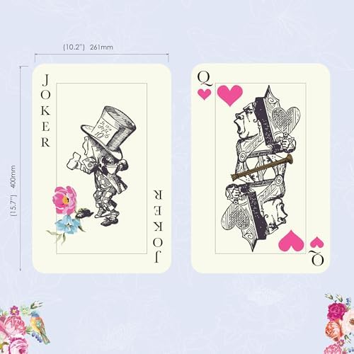 Talking Tables 8 x Oversized Alice in Wonderland Party Decoration Alice Decor Room Props for Afternoon Tea, Mad Hatter Tea Party Decorations, Birthday, Baby Shower, Wedding, Onderland Fist Birthday - Image 3