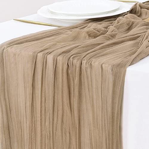 Cheesecloth Table Runner Fall Boho Wedding Birthday Party Home Decor by Socomi