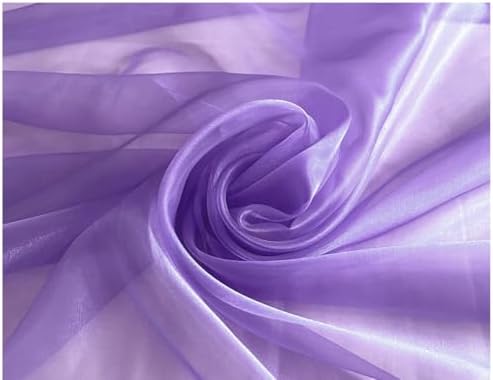 95 Yard Organza Fabric 44" Wide for Wedding Event Décor - Lavender - Image 4