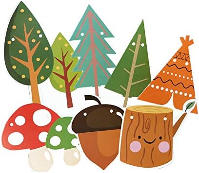 Woodland Party Decorations Woodland Happy Birthday Banner with Forest Animal Bunting Garland for Kids Boys Girls Woodland Birthday Party Supplies - Image 7