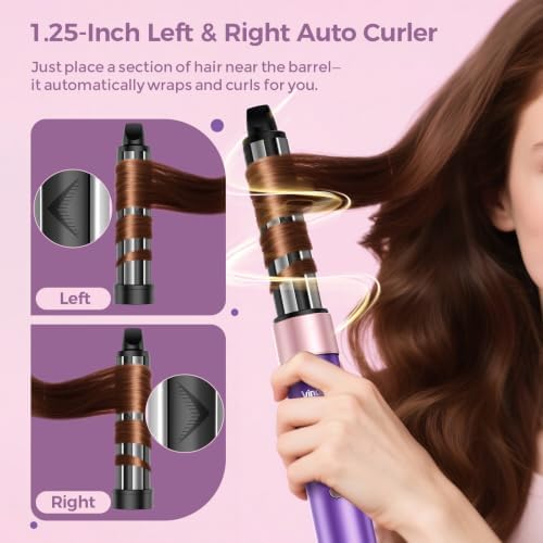 Vincofy 7 in 1 Hot Air Styler,1500W Hair Dryer Brush with Auto-Wrap Curlers - Image 5