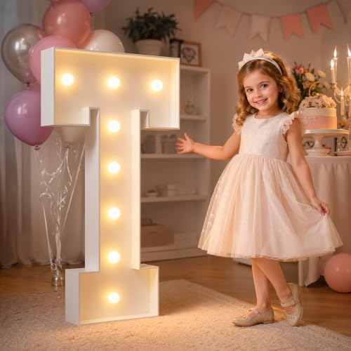 imprsv Marquee Light Up Letters, 3FT T for Birthday, Baby Shower, Wedding Decorations, Large Marquee Letters for Party Decorations by Letsmakeitimpressive