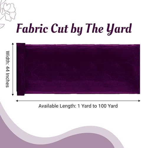 20 Yard Organza Fabric 44" Wide for Wedding Event Décor - Dark Purple - Image 2