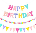 CANREVEL 3 PCS Pre-Strung 3D Happy Birthday Banner Decorations, Candy by CANREVEL