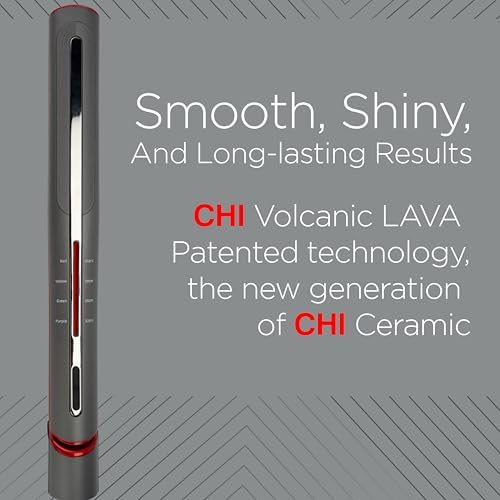 CHI Lava Glide Hairstyling Iron, Ceramic Hair Straightener, 1" - Image 2