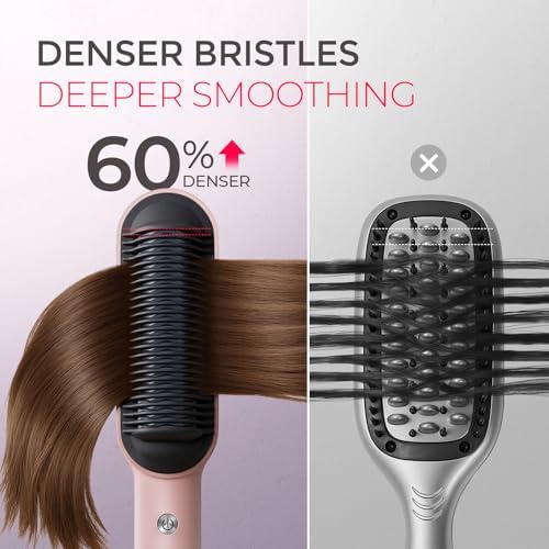 TYMO Ring Hair Straightener Brush, 2-in-1 Straightening Brush & Hot Comb - Image 4