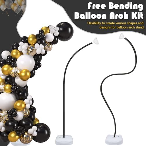 AerWo Balloon Arch Kit 9.35FT & 6FT, Bendable Balloon Arch Stand with Base - Image 3