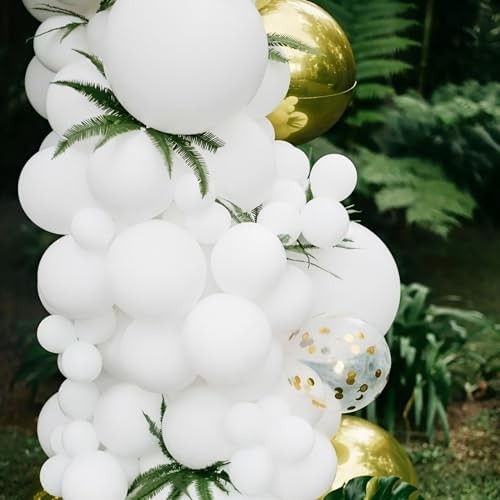 Voircoloria 90pcs White Balloons Garland Arch Kit, 18 12 10 5 Inch - Image 4