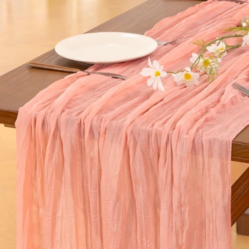 Cheesecloth Table Runner Fall Boho Wedding Birthday Party Home Decor by Socomi