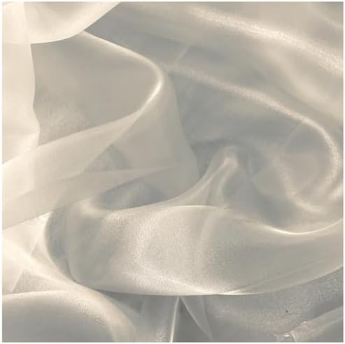 20 Yard Organza Fabric 44" Wide for Wedding Event Décor - Cream - Image 3