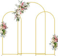 Wokceer Wedding Arch Backdrop Stand 7.2FT,6FT,6FT Gold Metal Arch Stand Set by Wokceer