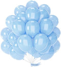 PartyWoo Pearl Light Blue Balloons 50pcs Baby Pastel Blue Color 12 Inch by PartyWoo