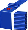 12 Pack Royal Blue Satin Table Runner 12 x 108 Inch Long Premium Table Runners for Wedding Party Events Decoration, Birthday Parties, Banquets Decorations,Graduations, Engagements by YMHPRIDE