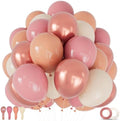 68 Pcs Retro Pink Nude Party Balloons 12Inch Dusty Pink Metallic Rose Gold Balloon Beige Blush Latex Ballons for Girls Birthday Wedding Baby Shower Party Decorations. by KUULBELAballoons