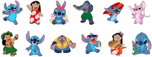 KOENI 86pcs Stitch Birthday Party decorations Set Included 12 Bracelets, 12 Acrylic Pins, 12 Keychains, 50 Stickers, - Image 3