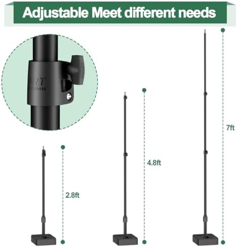 EMART 10x7ft Adjustable Backdrop Stand with Heavy Duty Water Tank Base - Image 6