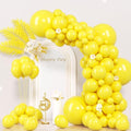 Voircoloria 130pcs Yellow Balloons Garland Arch Kit, 18 12 10 5 Inch by Voircoloria
