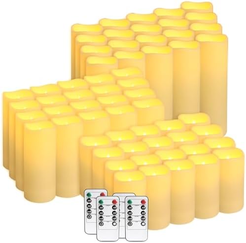 48-Pack LED Flameless Candles with Remote Control - Perfect for Home, Parties, and Special Occasions - Create a Magical Ambiance Effortlessly(Three Sizes) - Image 3