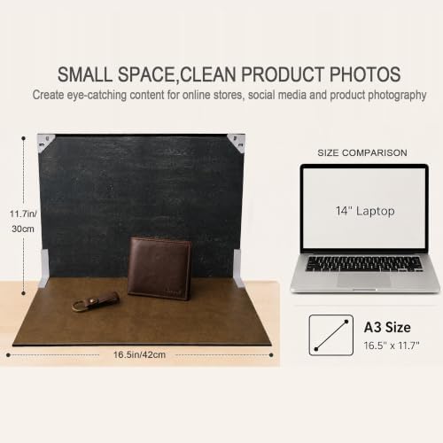 Food Photography Backdrops, 16.5 x 11.7 inch, Tabletop Photo Backdrop Kit - Image 5