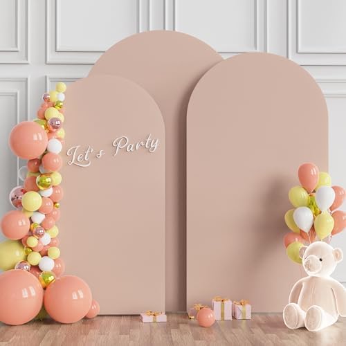 Wokceer Arch Backdrop Cover Nude Arch Covers Stretchy 7.2FT,6.6FT,6FT - Image 3