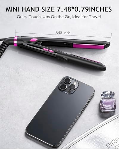 0.5 Inch Mini Flat Iron Adjustable Temp - Image 3