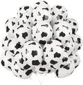 Cow Print Balloons, 30 Pcs Cute Cow Latex Balloons for Kids Party, Black White Western Cowboy Cowgirl Balloons for Boys Girls Farm Theme First Rodeo Birthday Baby Shower Party Decorations Supplies by Isndare