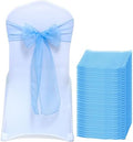 MDS Pack of 300 Organza Chair Sashes for Wedding & Event Décor – Baby Blue by MDS