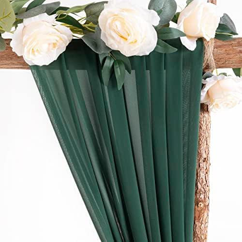 Wedding Arch Draping Fabric Sheer Chiffon Curtain Drape Wedding Party Decor - Image 5