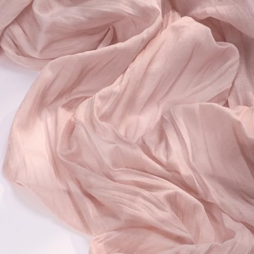 Pink Cheesecloth Table Runner Fall Boho Wedding Birthday Party Home Decor - Image 2