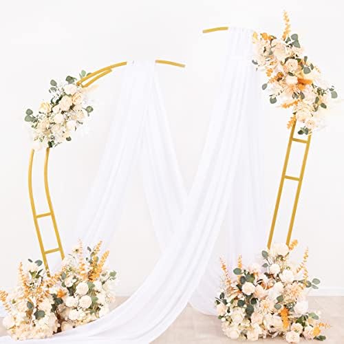 Wedding Arch Draping Fabric Sheer Chiffon Curtain Drape Wedding Party Decor - Image 4