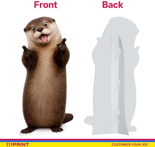 Funny Otter Life Size Cardboard Cutout Standee, 3FT - Image 3