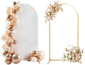 7.2 FT Arch Backdrop Stand and Cover Set for Wedding Party Decor by Quandjk