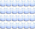 LANKER 24 Pack Flameless Led Tea Lights Candles, Steady Cool White Candles (White) by LANKER