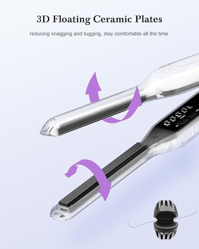 Pencil Flat Iron, 3/10" Small Flat Irons for Short Hair, Mini Hair Straightener with Adjustable Temperature for Edges Pixie Cut and Bangs, Tiny Hair Straightener, Auto Shut Off - Image 6