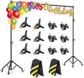 Backdrop Stand with Wheels 10x7.5Ft (WxH), Photo Backdrop Stand Easy to Move,Heavy Duty Back Drop Adjustable Stand for Parties,Banner Stand Photography and Video Studios by Forlogic