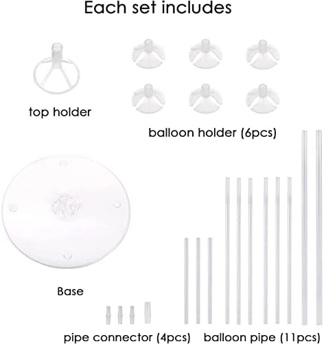 10 Sets of Balloon Stands for Table Balloon Stand Allowing Balloons To Float Without Helium Tank Balloon Holder Decorations for Birthday Party Wedding Festival Christmas - Image 3