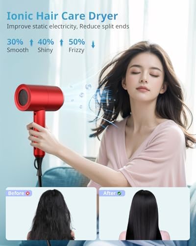 SHRATE Professional Ionic Hair Dryer with Diffuser & Nozzle | Low Noise - Image 5