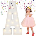 4FT Marquee Letters, Large Light Up Letters A for Baby Shower Party Decor by MerryMosaics