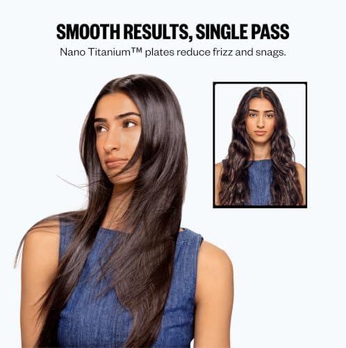 BabylissPRO Nano Titanium Ultra-Thin Hair Straightener, Professional Flat Iron, 5-Inch Extended Plates for Faster Straightening, for All Hair Types - Image 3