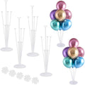 4 Sets Balloon Stand Kits, Balloon Sticks Holder with Base for Table Centerpiece Graduation Birthday Baby Shower Party Decorations by LOBUBT