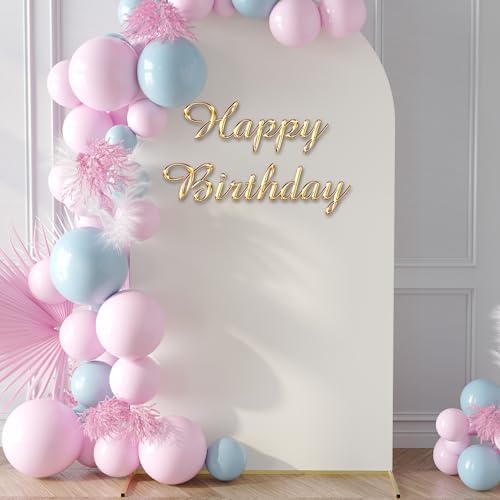 Neatsure Arch Backdrop Stand and Cover Set, 7.2FT Metal Photo Balloon Arch Backdrop Stand for Wedding Birthday Party Baby Shower Ceremony Graduation Decoration, Ivory - Image 7