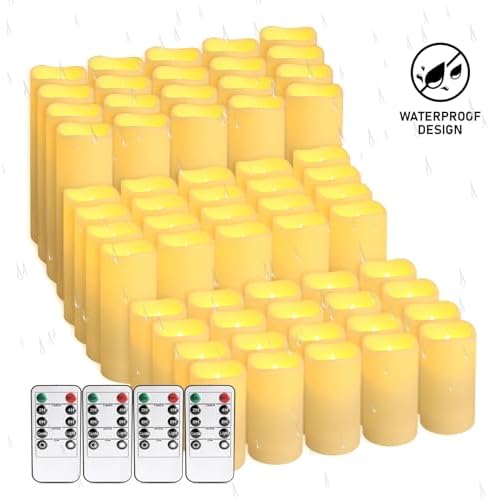 48- Pack of 3 Sizes of LED Flameless Candles.This Candle is Suitable for café, Fancy Restaurant, Bookstore and Other Scenes to Create a Relaxing and Romantic Atmosphere. - Image 2