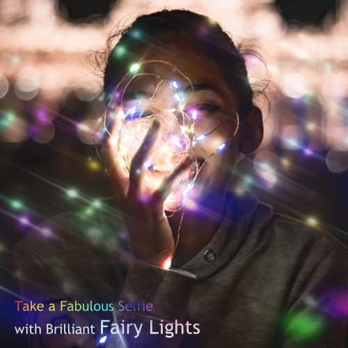 SmilingTown Christmas Fairy Lights Battery Operated-15 Packs 20 LED 6.6FT Silver Wire String Lights Firefly Starry Lights for DIY Custom Table Centerpiece Wedding Party Decoration (Multicolor2) - Image 6