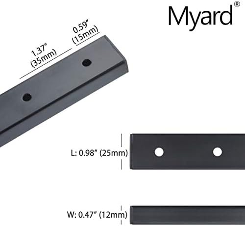 Myard 32-1/4'' Traditional Rectangular Iron Deck Balusters, Matte Black - Image 2